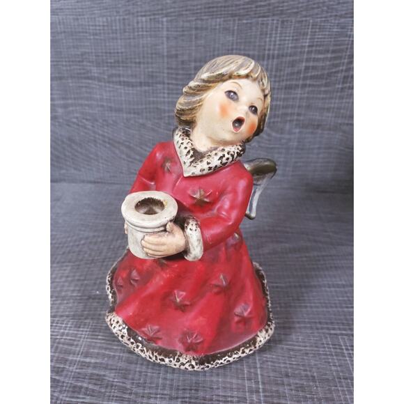 Goebel Germany Vintage 1966 Angel FIGURE Candle Holder HX328 WITHOUT MUSIC BOX - Picture 2 of 8